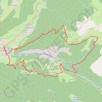Itinéraire Croix du Jeu depuis Bramans, distance, dénivelé, altitude, carte, profil, trace GPS