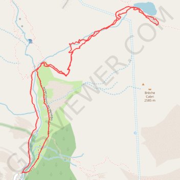 Itinéraire Lac Autier, distance, dénivelé, altitude, carte, profil, trace GPS