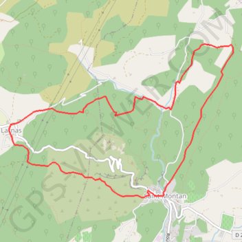 Itinéraire Larnas, Saint-Montan, abri des chats, distance, dénivelé, altitude, carte, profil, trace GPS
