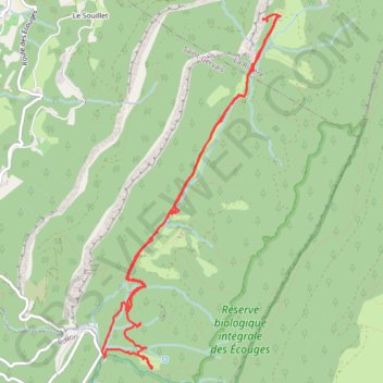 Itinéraire Belvédère du Rivet, distance, dénivelé, altitude, carte, profil, trace GPS