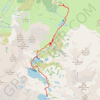 Itinéraire Refuge du campana, distance, dénivelé, altitude, carte, profil, trace GPS