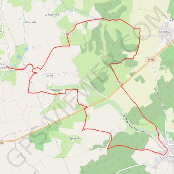 Itinéraire La Tour de Vèvres, distance, dénivelé, altitude, carte, profil, trace GPS