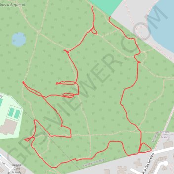 Itinéraire Bois d'arqueil, distance, dénivelé, altitude, carte, profil, trace GPS