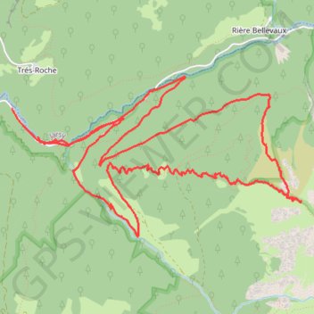 Itinéraire Couloir du Claret - Pecloz, distance, dénivelé, altitude, carte, profil, trace GPS