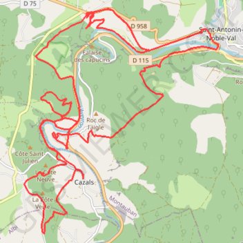 Itinéraire 2017-03-19T07:16:49Z, distance, dénivelé, altitude, carte, profil, trace GPS