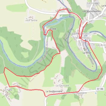 Itinéraire a-pied-a-st-ceneri-trotte-par-la-corniche, distance, dénivelé, altitude, carte, profil, trace GPS