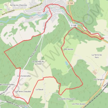 Itinéraire Chemins du Cœur des Vosges - cLa Bourguignotte, distance, dénivelé, altitude, carte, profil, trace GPS