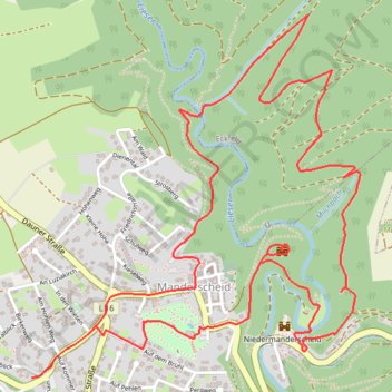 Itinéraire Vendredi Les Châteaux, distance, dénivelé, altitude, carte, profil, trace GPS