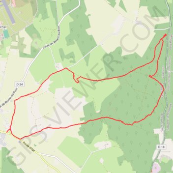 Itinéraire Le Grand bois - Saint-Christol, distance, dénivelé, altitude, carte, profil, trace GPS
