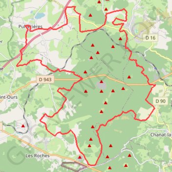 Itinéraire Au cœur des puys, distance, dénivelé, altitude, carte, profil, trace GPS