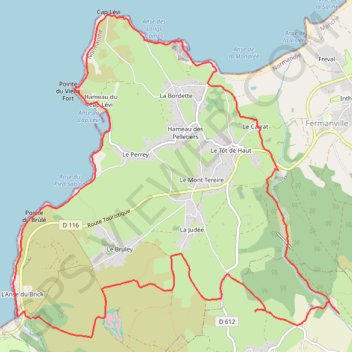 Itinéraire Le cap Levi, distance, dénivelé, altitude, carte, profil, trace GPS