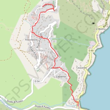 Itinéraire Brando Hike, distance, dénivelé, altitude, carte, profil, trace GPS