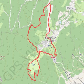 Itinéraire La Combe de fer, distance, dénivelé, altitude, carte, profil, trace GPS
