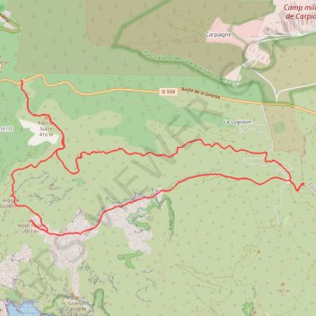 Itinéraire MONT PUGET, distance, dénivelé, altitude, carte, profil, trace GPS