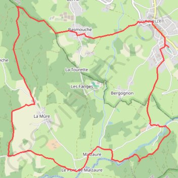 Itinéraire GPX Download: Autour de Jonzieux Circuit à partir de Jonzieux, distance, dénivelé, altitude, carte, profil, trace GPS