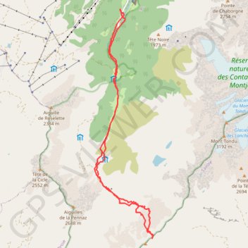 Itinéraire Tête Nord des Fours, distance, dénivelé, altitude, carte, profil, trace GPS