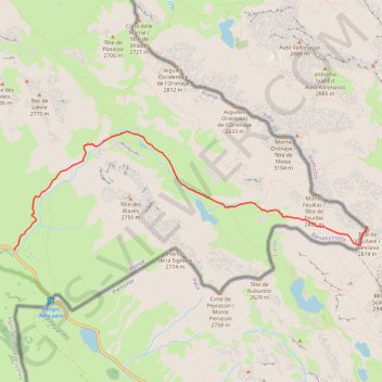 Itinéraire Tête de Vauclave, distance, dénivelé, altitude, carte, profil, trace GPS