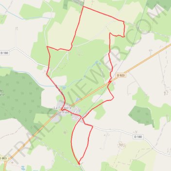 Itinéraire Circuit de la Ferrière-de-Flée, distance, dénivelé, altitude, carte, profil, trace GPS