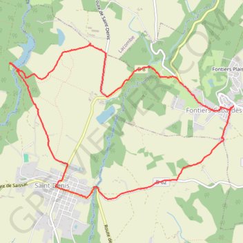 Itinéraire 181024 St Denis, distance, dénivelé, altitude, carte, profil, trace GPS