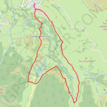 Itinéraire track, distance, dénivelé, altitude, carte, profil, trace GPS