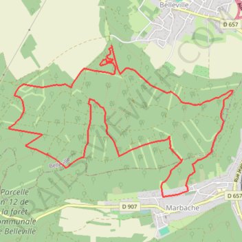 Itinéraire Marbache, distance, dénivelé, altitude, carte, profil, trace GPS