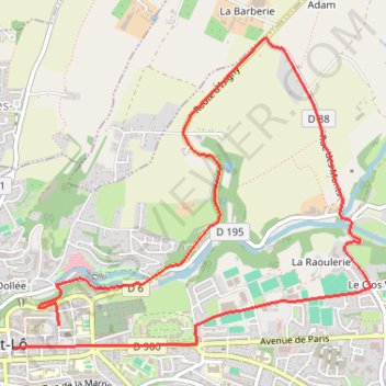 Itinéraire 1 - tm2026_et2_clm_stlo_23279677-1770733487-792, distance, dénivelé, altitude, carte, profil, trace GPS