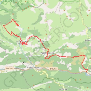 Itinéraire Léouvé - Pont du Cians, distance, dénivelé, altitude, carte, profil, trace GPS
