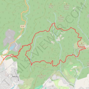Itinéraire 2025 11 21 - Le Bonnet de Capelan par ND de Jérusalem pix, distance, dénivelé, altitude, carte, profil, trace GPS
