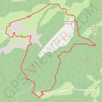 Itinéraire 2023 05 26 - circuit du Grand Palier depuis Lieuche par Thièry, distance, dénivelé, altitude, carte, profil, trace GPS