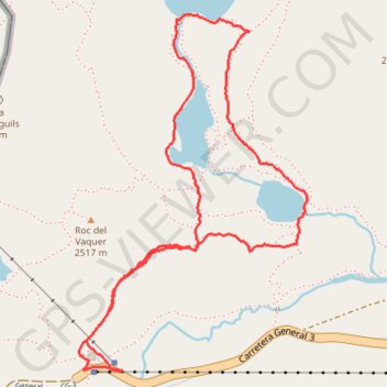 Itinéraire Lacs de Tristaina, distance, dénivelé, altitude, carte, profil, trace GPS