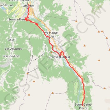 Itinéraire vfsv10-da-orsieres-bourg-saint-pierre, distance, dénivelé, altitude, carte, profil, trace GPS