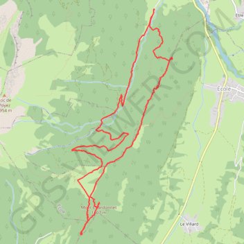 Itinéraire La Fullie par la chapelle Saint Bernard, distance, dénivelé, altitude, carte, profil, trace GPS