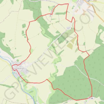 Itinéraire Le creux de la Chaudière - Dommarien - Chassigny, distance, dénivelé, altitude, carte, profil, trace GPS