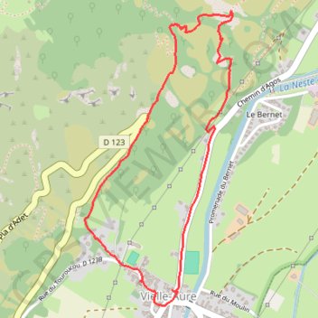 Itinéraire Ardoisière de Vielle Aure, distance, dénivelé, altitude, carte, profil, trace GPS