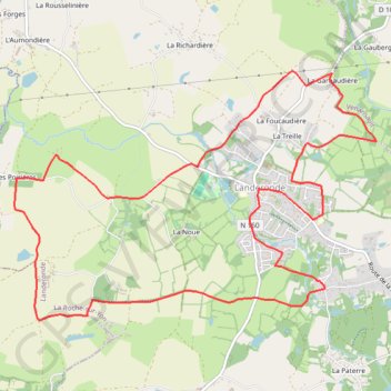 Itinéraire Sentier autour de Landeronde, distance, dénivelé, altitude, carte, profil, trace GPS