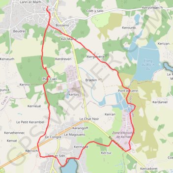 Itinéraire CRACH, distance, dénivelé, altitude, carte, profil, trace GPS