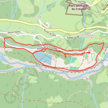 Itinéraire Orcieres Base de loisirs, distance, dénivelé, altitude, carte, profil, trace GPS