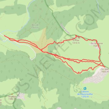 Itinéraire Le Mail, en direct, puis en boucle, distance, dénivelé, altitude, carte, profil, trace GPS