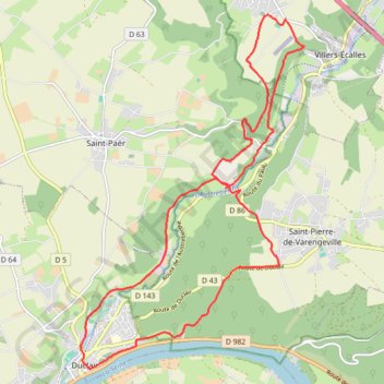 Itinéraire Saint Paer le pont des Vieux, distance, dénivelé, altitude, carte, profil, trace GPS