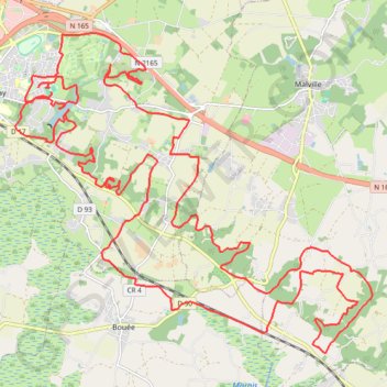 Itinéraire Rando Savenay, distance, dénivelé, altitude, carte, profil, trace GPS