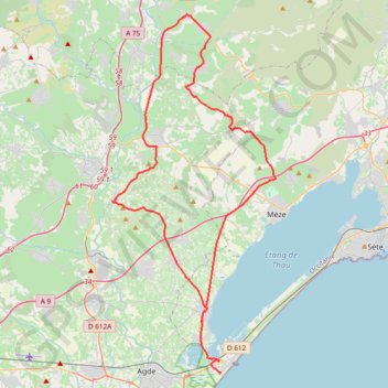 Itinéraire new, distance, dénivelé, altitude, carte, profil, trace GPS