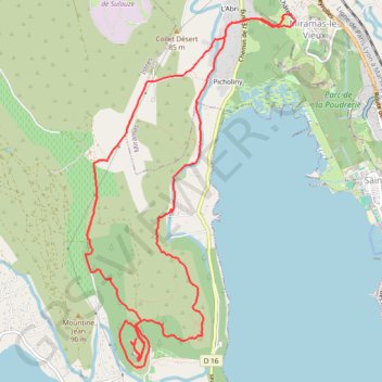 Itinéraire Colline Saint-Étienne - Étang de Berre, distance, dénivelé, altitude, carte, profil, trace GPS