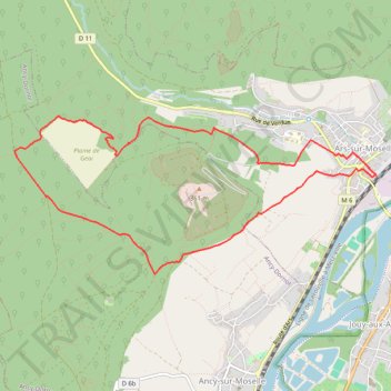 Itinéraire Ars-gare_Pierre-qui-tourne_Geai, distance, dénivelé, altitude, carte, profil, trace GPS