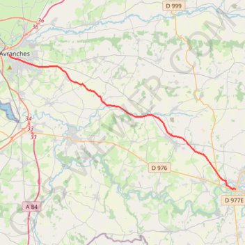 Itinéraire De Saint-Hilaire-du-Harcouët à Avranches, distance, dénivelé, altitude, carte, profil, trace GPS