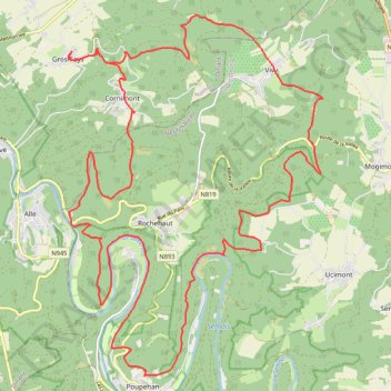 Itinéraire Trail de Bièvre à Gros-Fays, distance, dénivelé, altitude, carte, profil, trace GPS