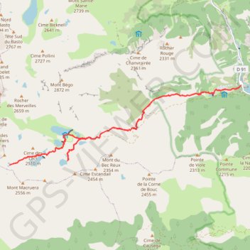 Itinéraire La Vallée des Merveilles, distance, dénivelé, altitude, carte, profil, trace GPS