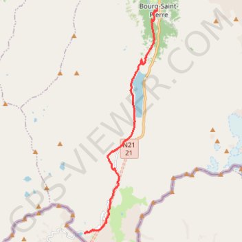 Itinéraire Bourg-Saint-Pierre Hospice du Grand-Saint-Bernard, distance, dénivelé, altitude, carte, profil, trace GPS