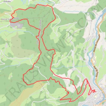 Itinéraire THM14km revu 2020, distance, dénivelé, altitude, carte, profil, trace GPS