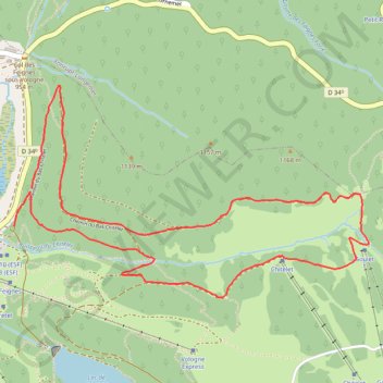 Itinéraire Autour de La Bresse, distance, dénivelé, altitude, carte, profil, trace GPS