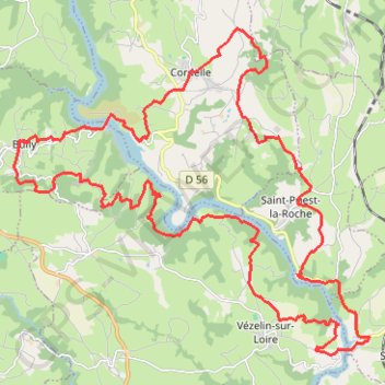 Itinéraire La Loire comme vous ne l'avez jamais vue - Bully, distance, dénivelé, altitude, carte, profil, trace GPS